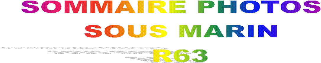 SOMMAIRE PHOTOS  
SOUS MARIN
R63